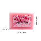 Handmade Sakura Soap Moisturizing Floral Scent Bar for Face and Body
