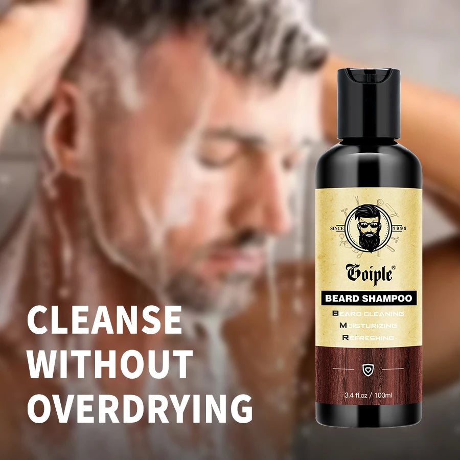 Beard Growth Grooming Kit with Shampoo Filler Balm Oil and Accessories