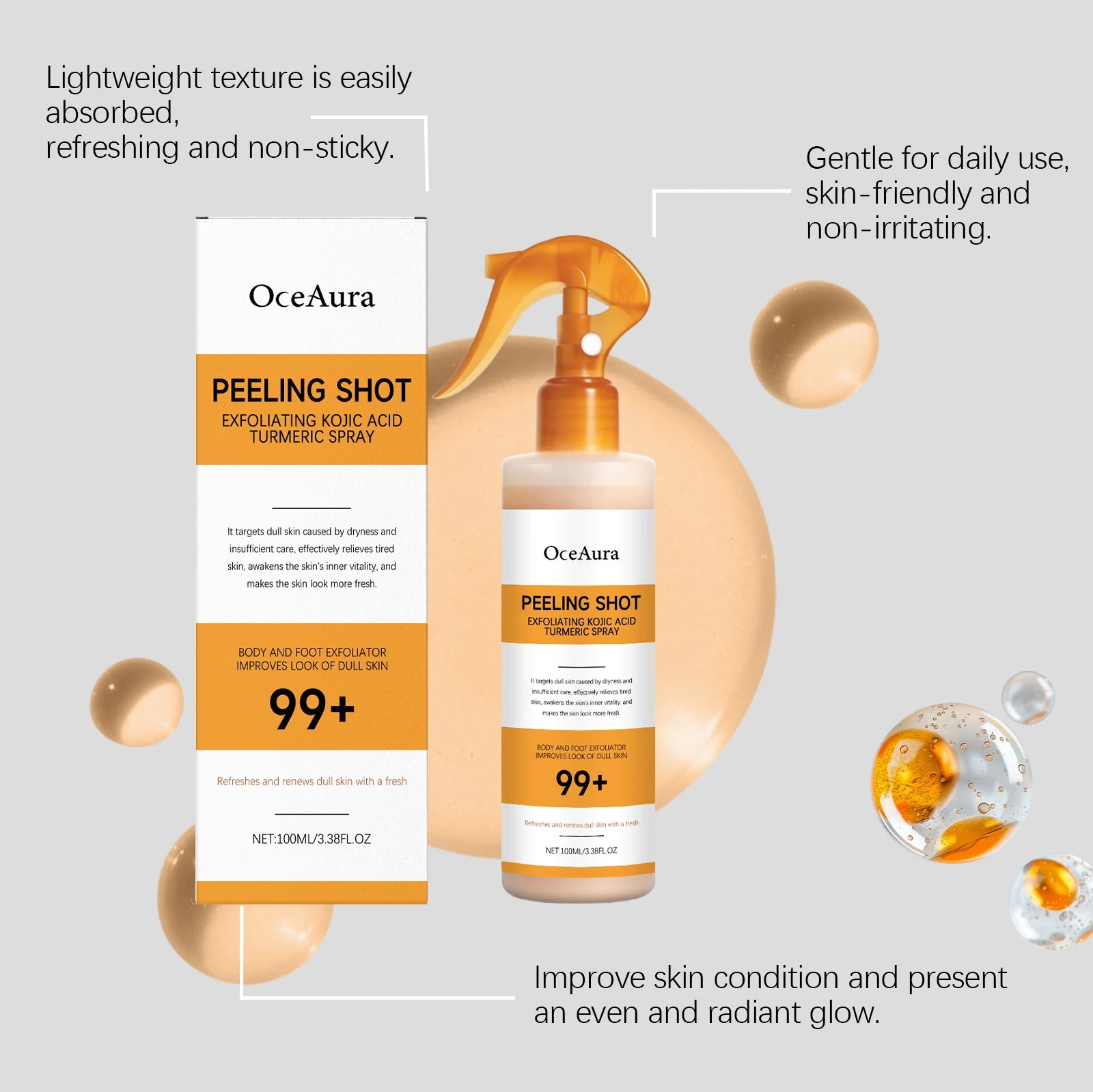 Exfoliating Brightening Spray for Body and Feet - 10