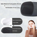 Electric Silicone Facial Cleansing Brush and Face Massager