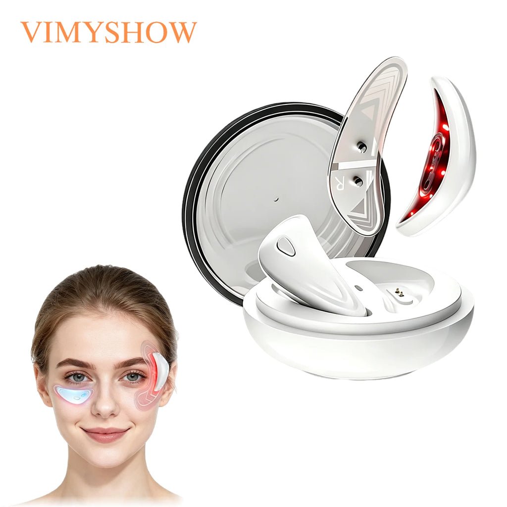 Red Light Microcurrent Eye Massager for Dark Circles