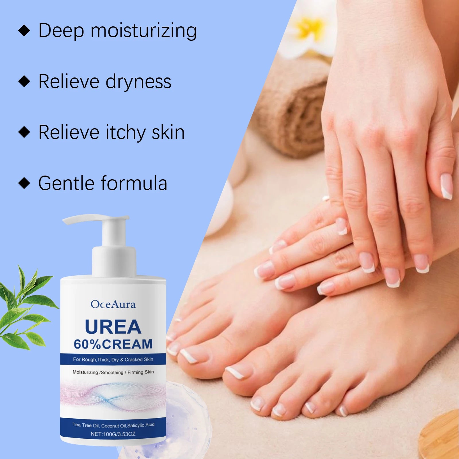60% Urea Moisturizing Cream for Cracked Heels and Dry Skin - 14
