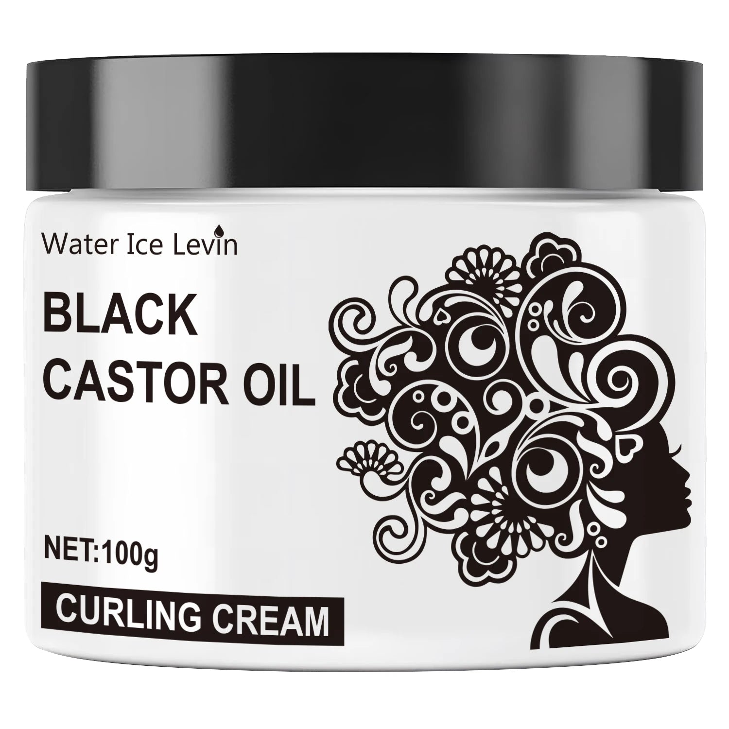 Black Castor Oil Hair Curling Cream 100g - 6