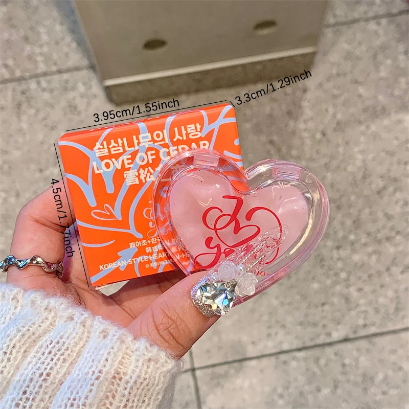 Solid Perfume Heart Tin Portable Fragrance Balm for Travel and Dating