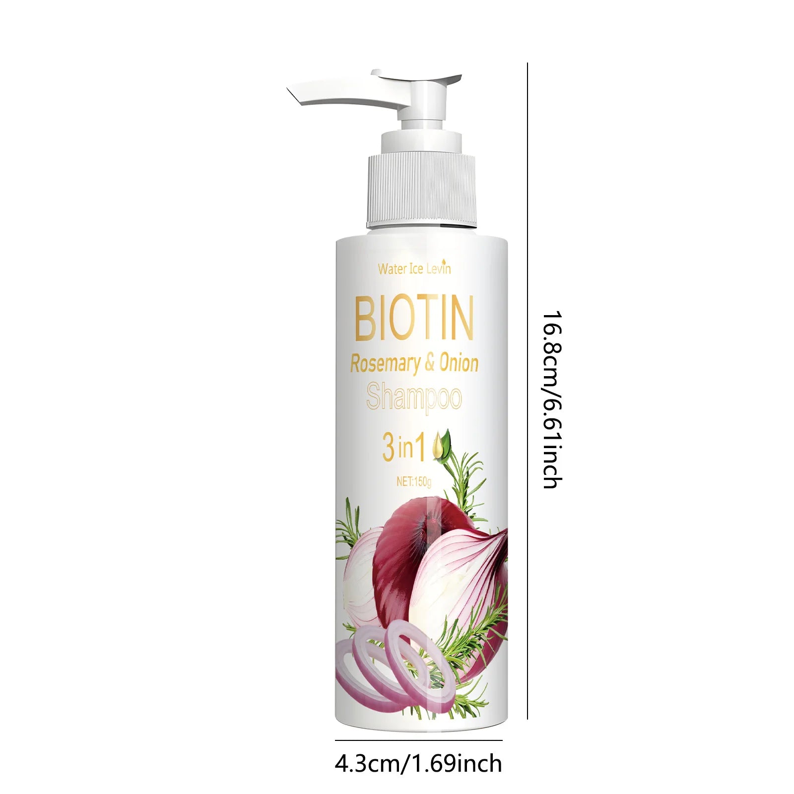 Biotin Rosemary and Onion 3-in-1 Hair Strengthening Shampoo 150g - 7