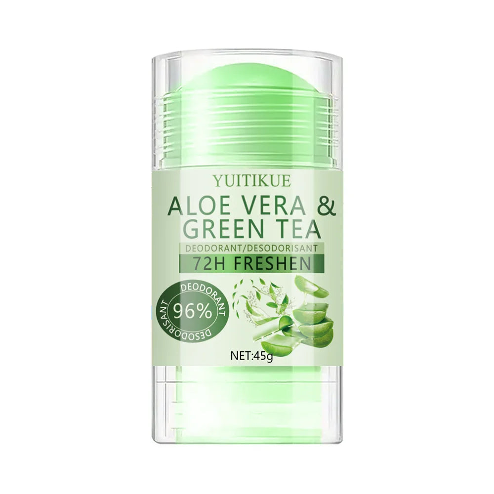 YUITIKUE Aloe and Green Tea Deodorant Stick 72H Odor Control - 13