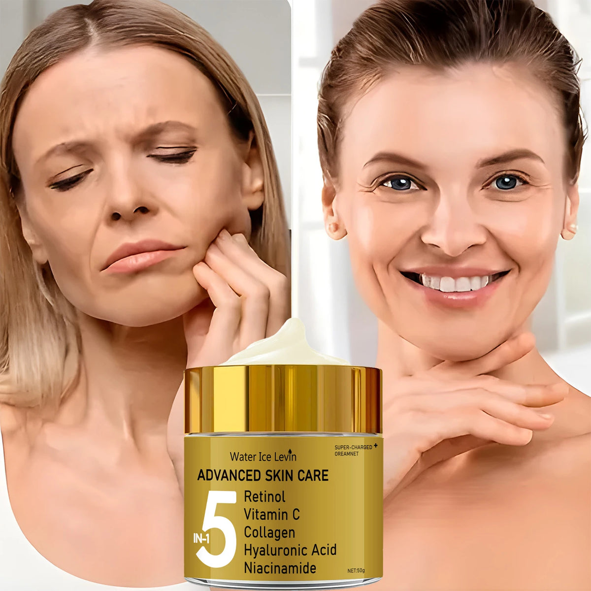 5-in-1 Facial Moisturizing Cream with Vitamin C Retinol and Collagen