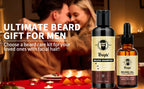 Goiple 2pcs Beard Grooming Kit Cleansing Shampoo and Volumizing Oil