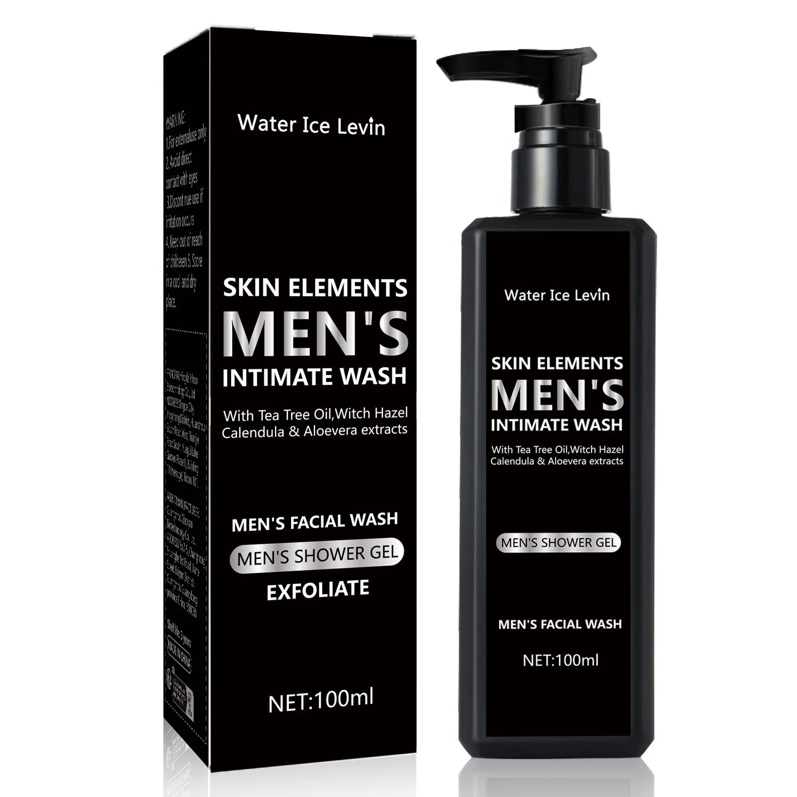 Water Ice Levin Mens Facial Cleanser Oil Control Deep Pore Face Wash - 8