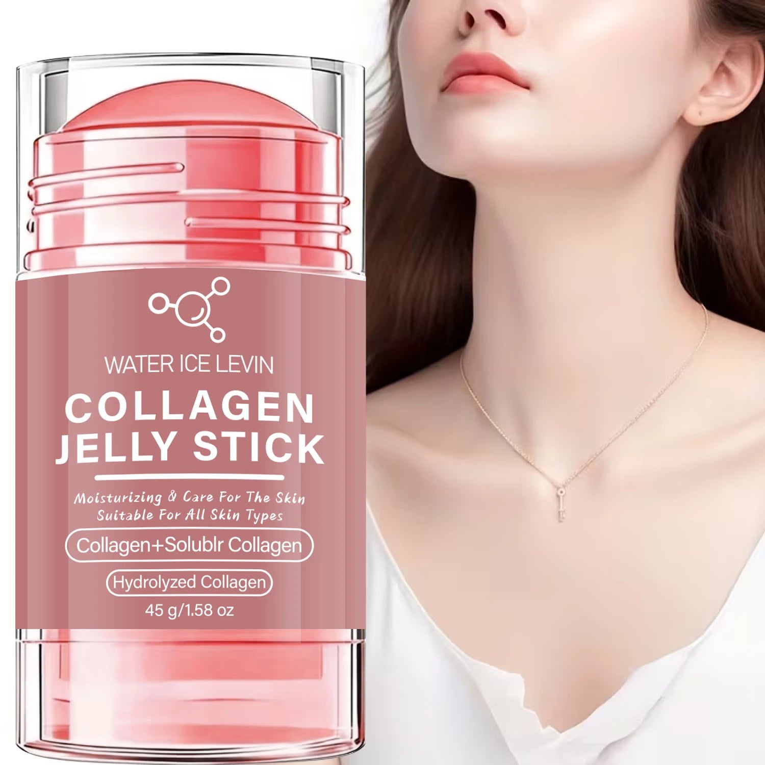 Collagen Jelly Stick Face and Neck Moisturizing Firming Skincare Balm - 2