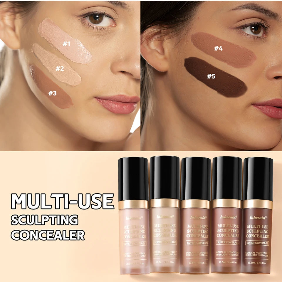 Multi-Use Waterproof Liquid Concealer for Face and Contouring - 11