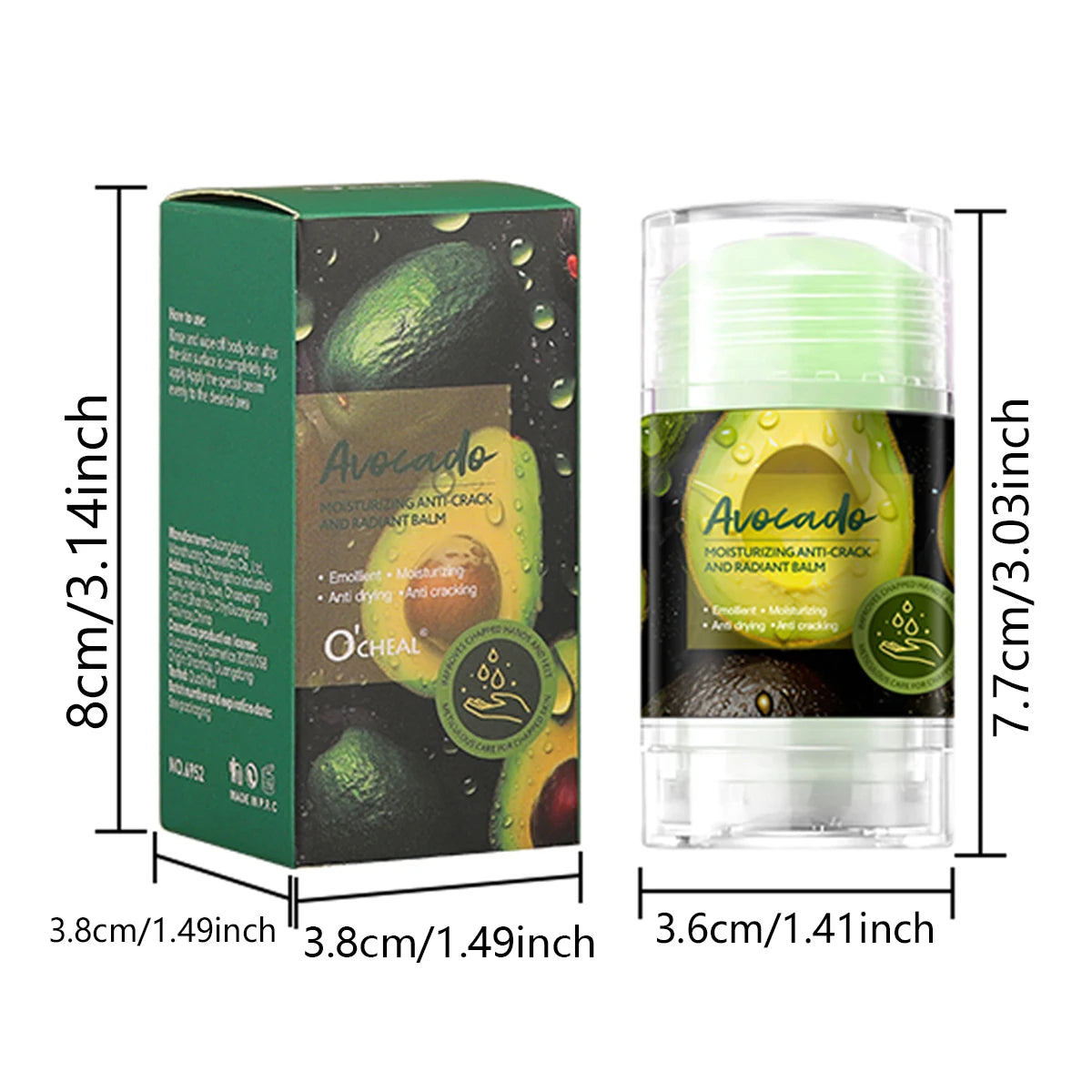 Avocado Moisturizing Balm Stick for Dry Cracked Hands and Feet - 4