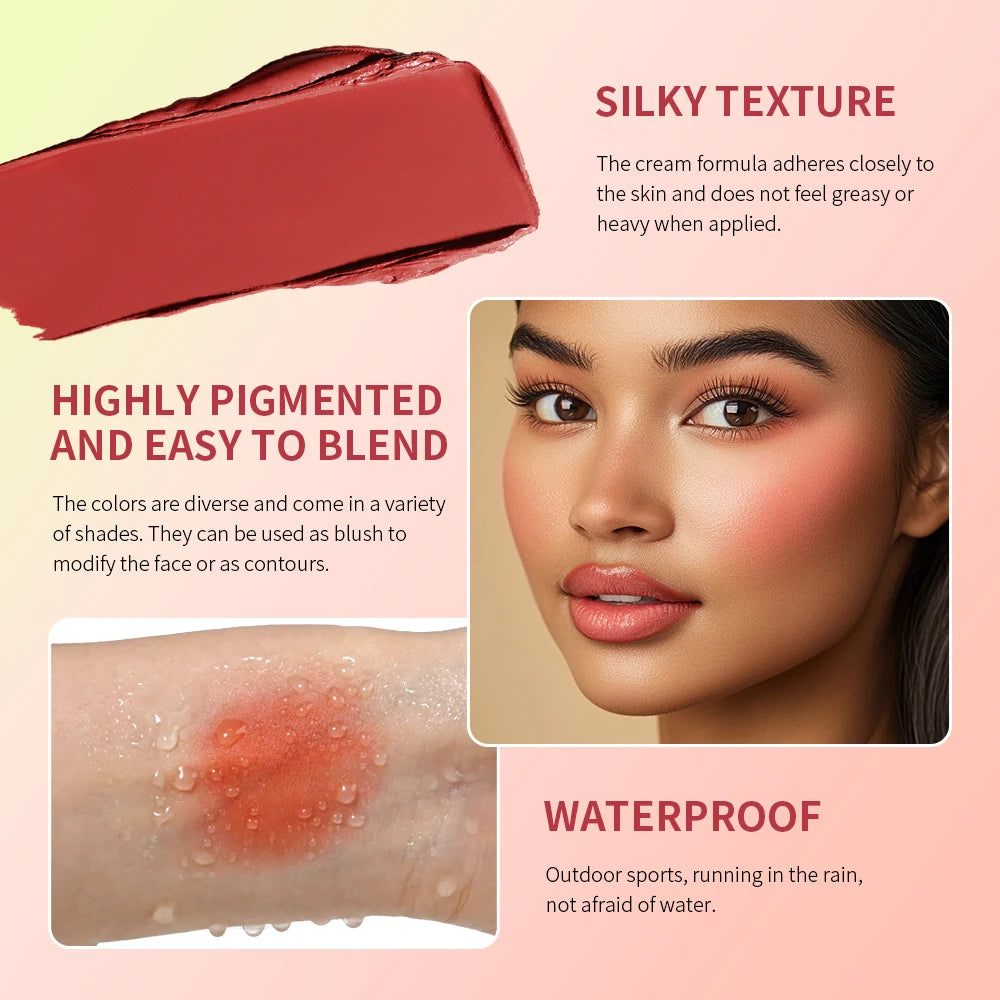 8-Color Cream Blush and Contour Palette