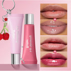Hydrating Lip Gloss with Keychain for On-the-Go Shine