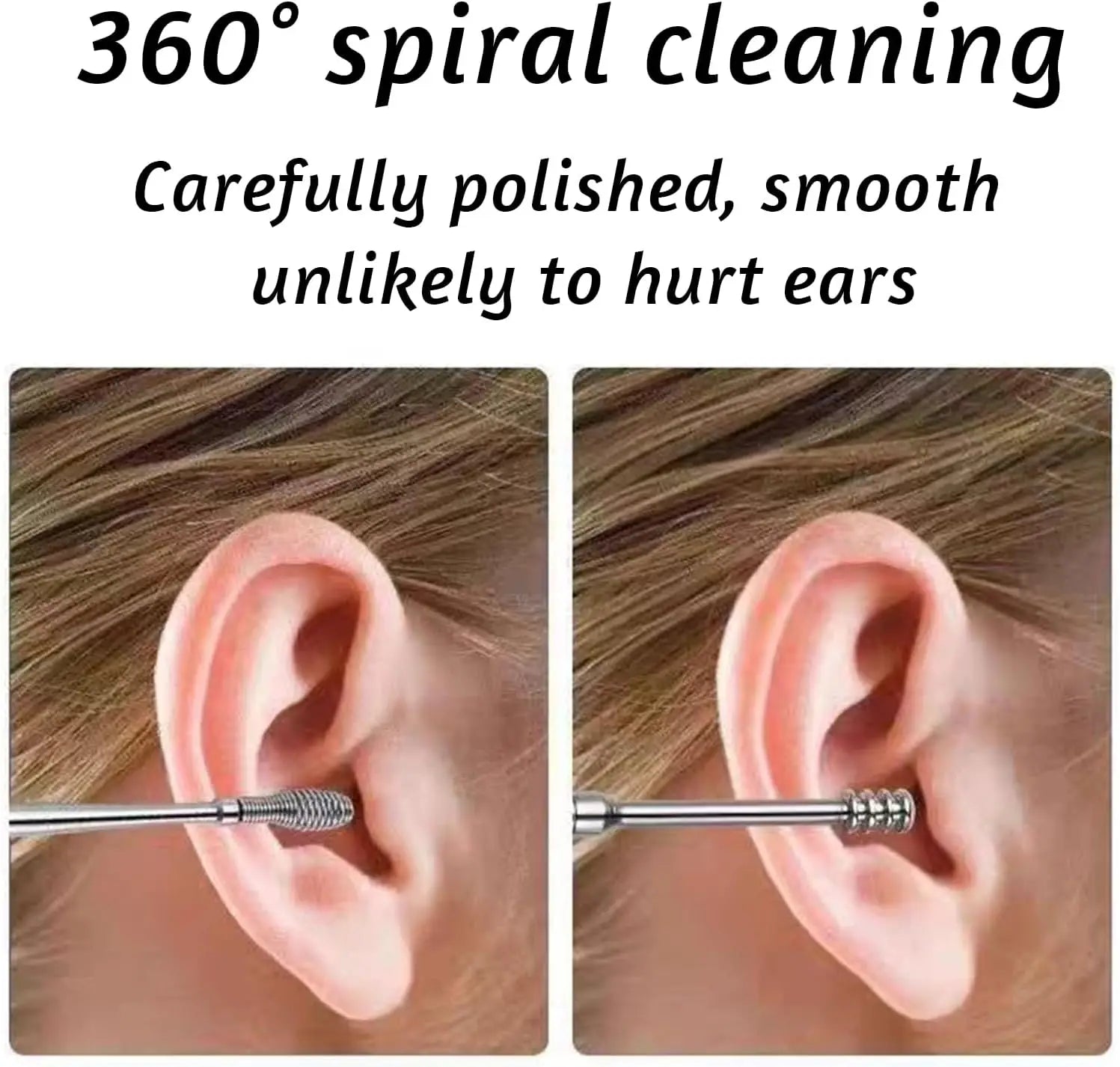 Stainless Steel Ear Wax Removal Tool Kit with Travel Case - 2