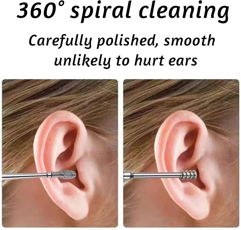 Stainless Steel Ear Wax Removal Tool Kit with Travel Case