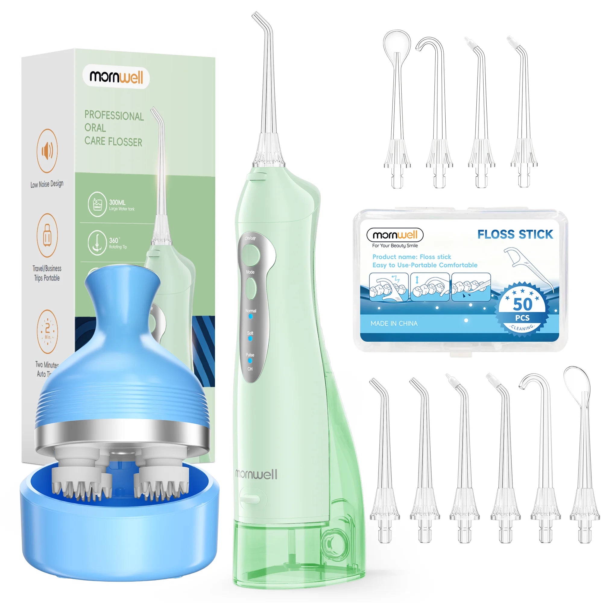 Portable Oral Irrigator and Electric Scalp Massager Kit - 23
