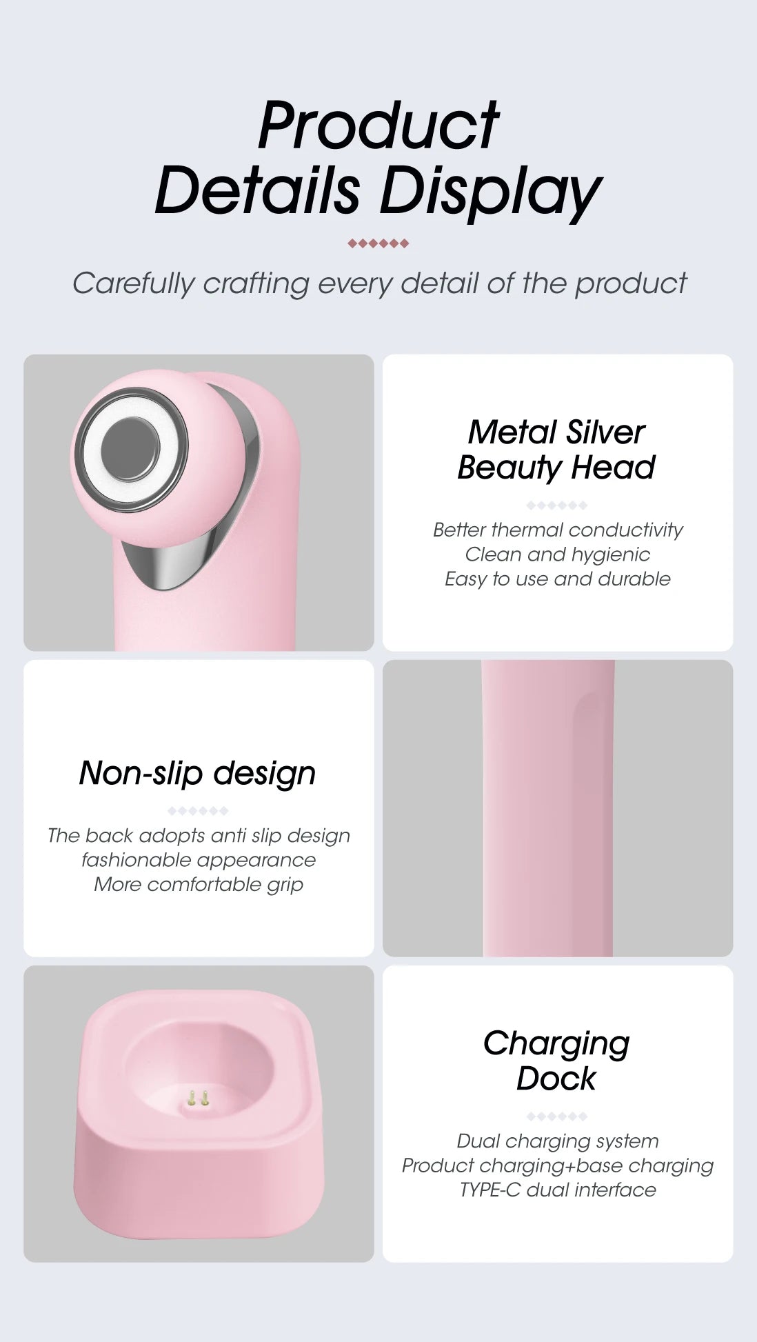 3-in-1 LED Photon Eye Facial Massager for Dark Circles and Puffiness - 15
