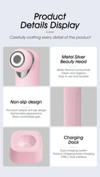 3-in-1 LED Photon Eye Facial Massager for Dark Circles and Puffiness