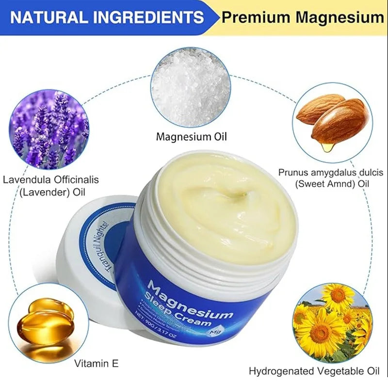 Magnesium Sleep Cream Muscle Relief and Skin Moisturizer - 3