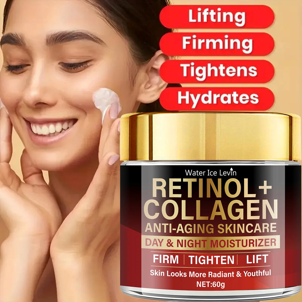Water Ice Levin Retinol Collagen Anti Aging Face Cream Day Night