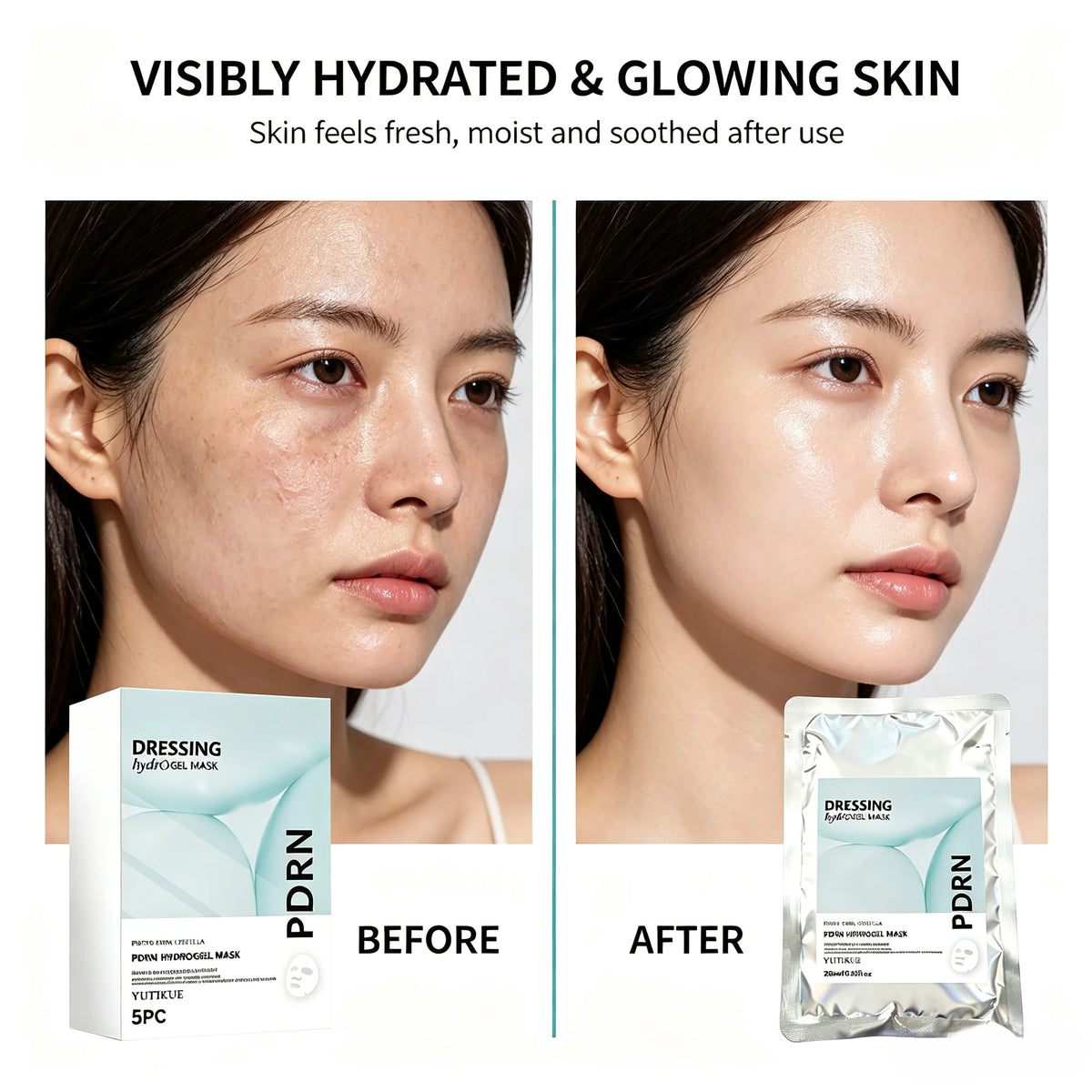 YUITIKUE PDRN Hydrogel Face Mask Centella Soothing Hydrating Treatment