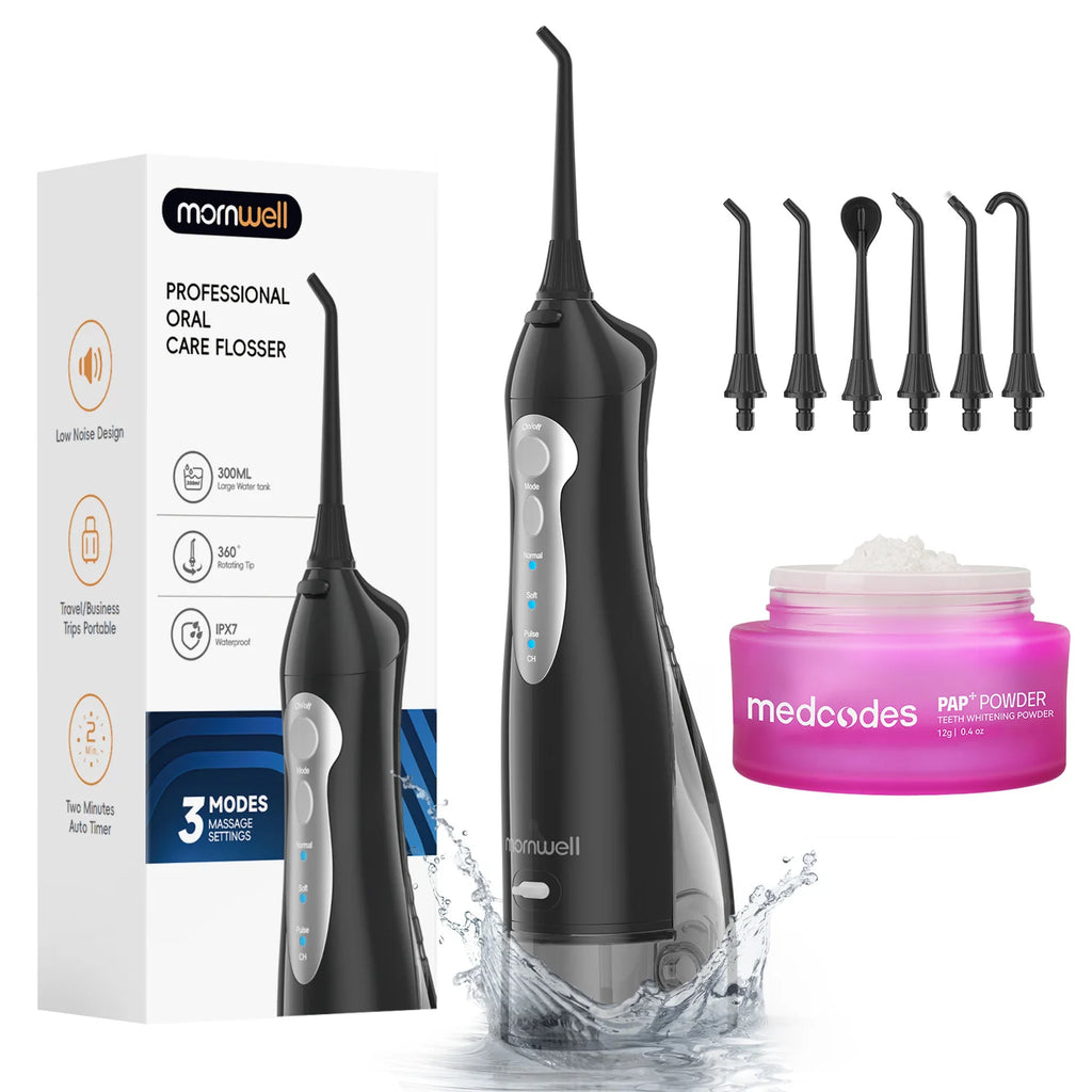 Cordless Portable Water Flosser for Teeth and Gum Health