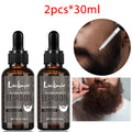 LOCKMIO 2pcs Natural Beard Oil Vanilla Scent Growth and Softening Serum