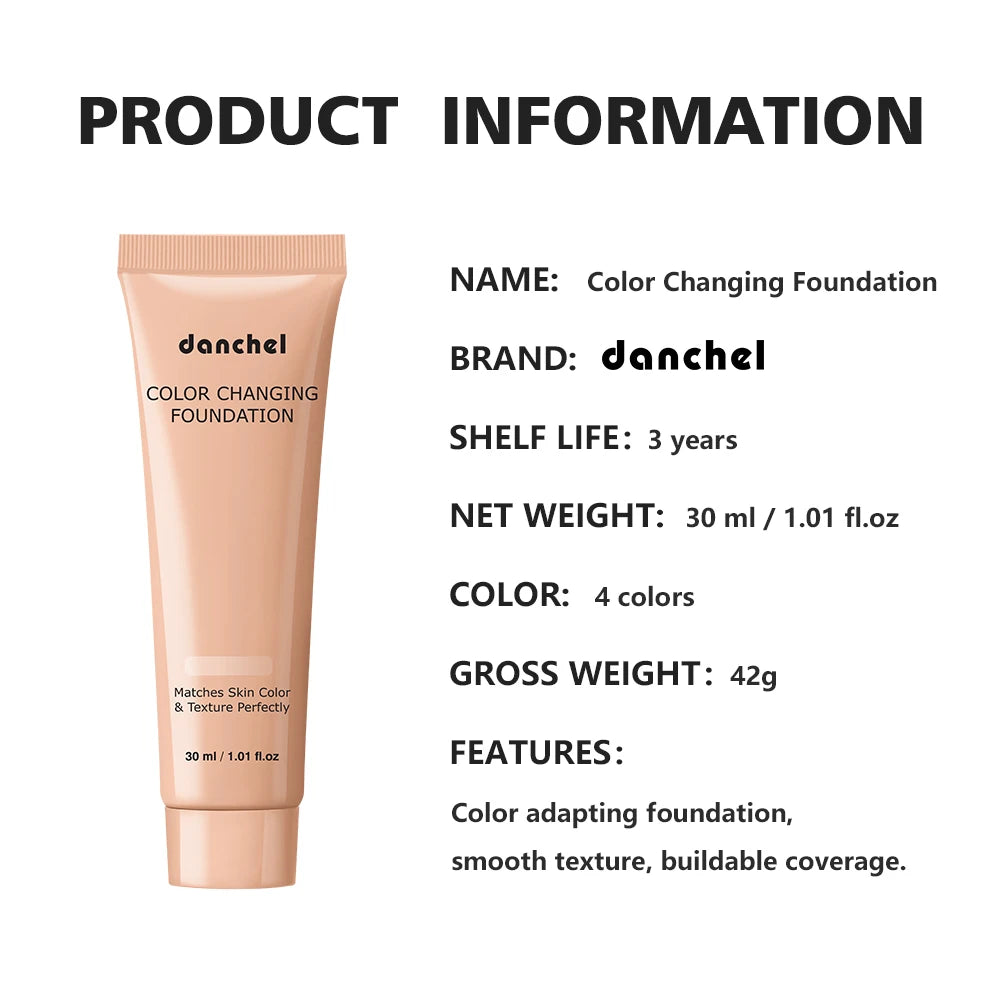 Color-Changing Liquid Foundation for Flawless Skin Tone