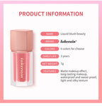 Waterproof Matte Liquid Blush with Built-in Applicator