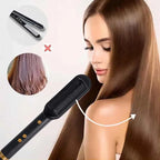 Professional Hair Straightener Brush Ceramic Fast Heating Styling Comb