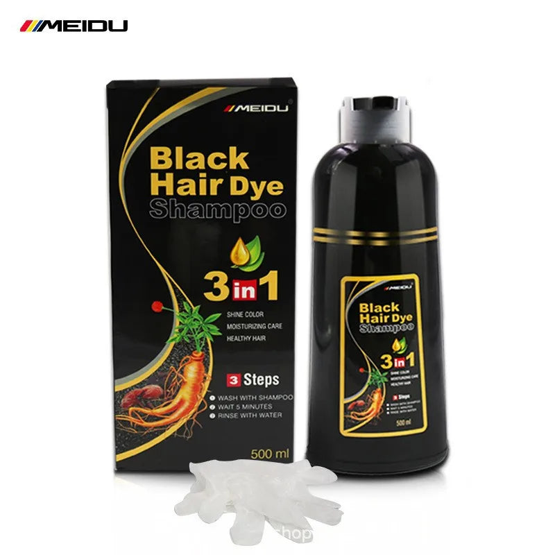 500ml Silver Hair Dye Shampoo Plant Extract Color Treatment - 11