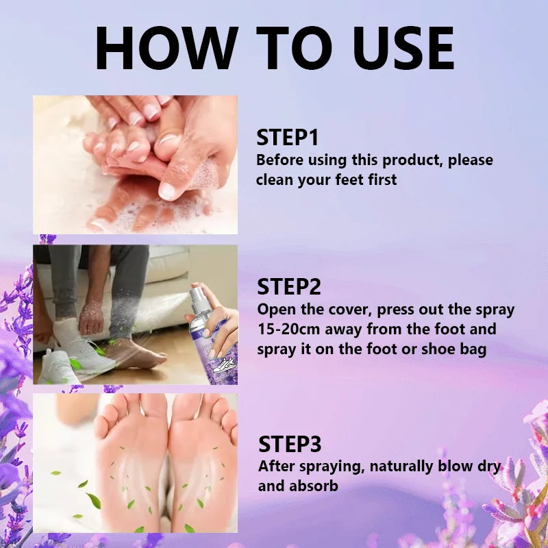 Yuitikue Lavender Shoe Deodorizer Spray 100ml Odor Neutralizer