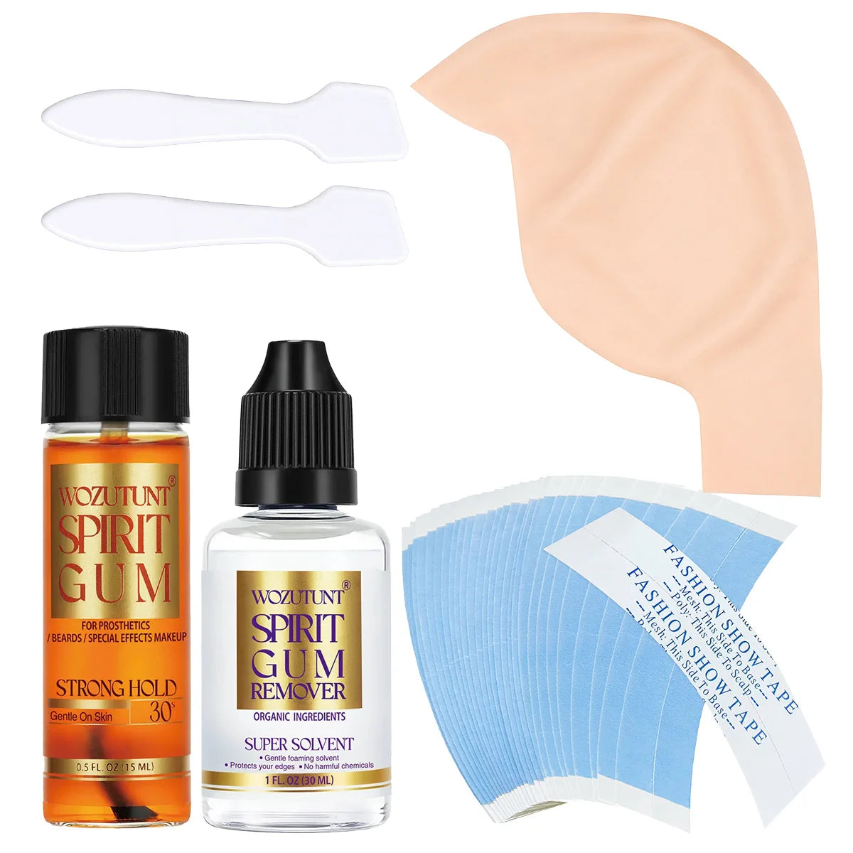 Spirit Gum Adhesive Kit for Prosthetics Beards and Special Effects