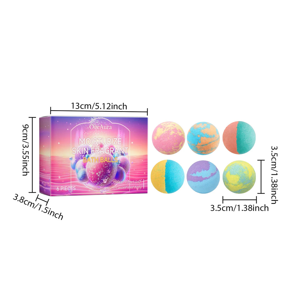 Scented Aromatherapy Bath Bombs for Skin Relaxation and Spa