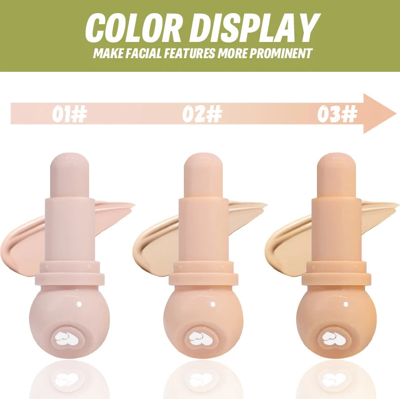 Peifen Foundation Stick Long Lasting Cream Contour and Highlighter - 12