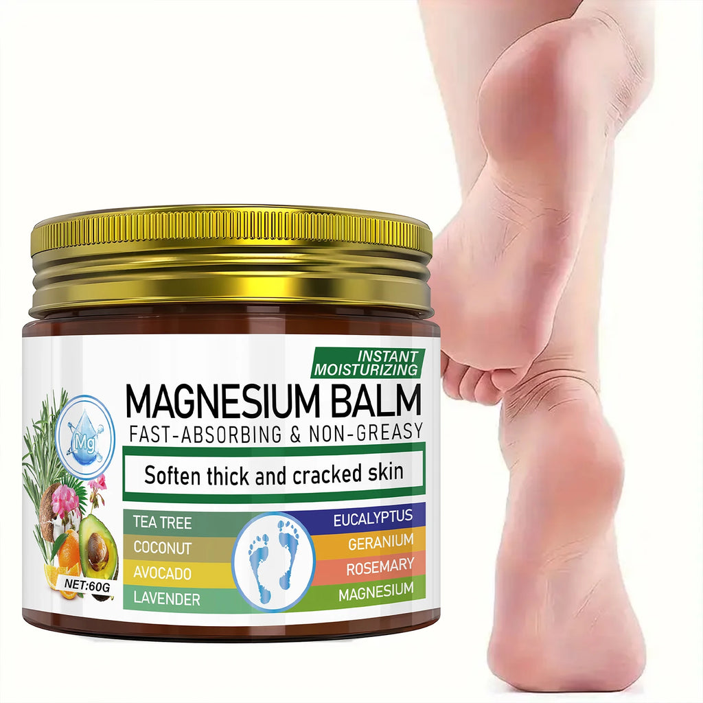 Magnesium Body Balm Fast Absorbing Cream for Dry Cracked Skin