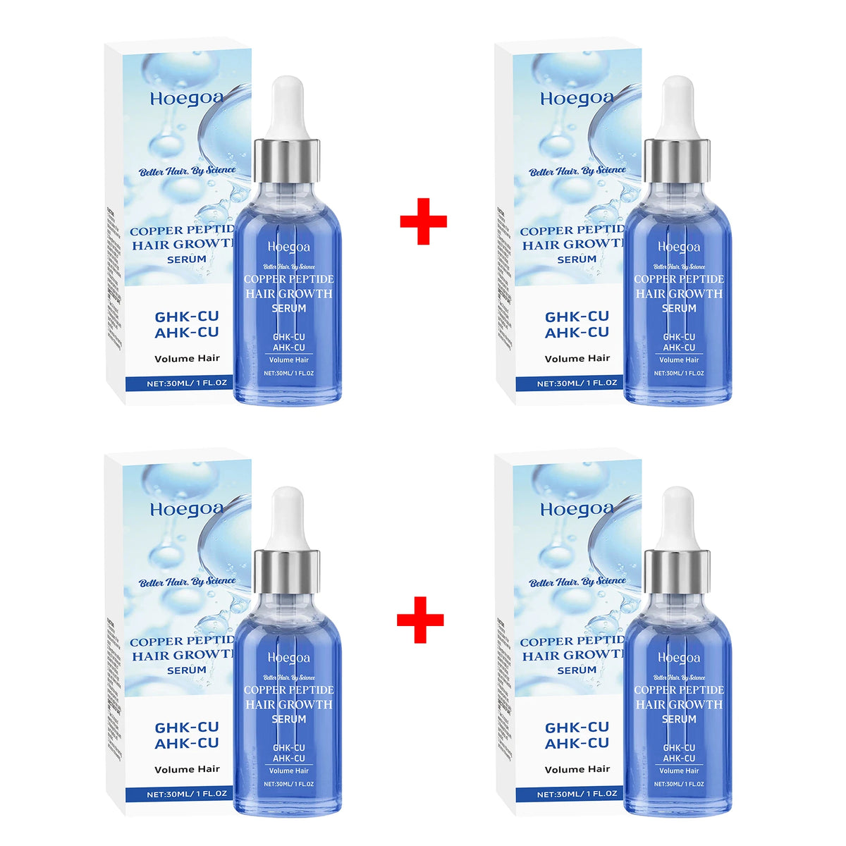 Copper Peptide Hair Growth Serum for Damaged Hair