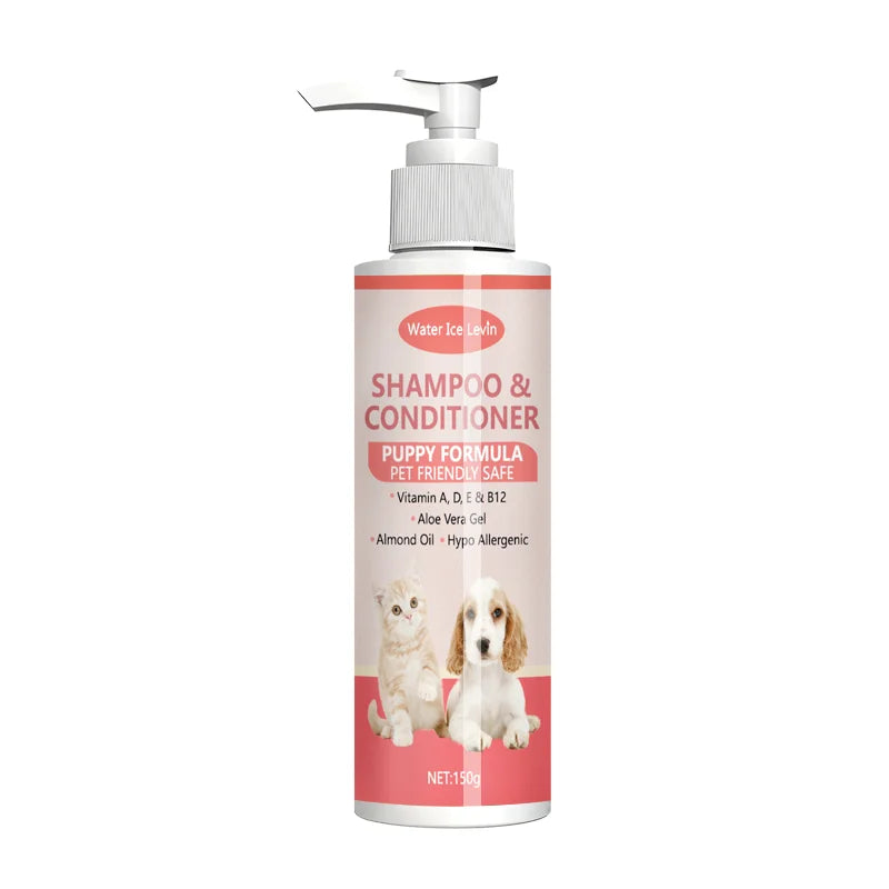 2-in-1 Puppy Shampoo and Conditioner Hypoallergenic Pet Grooming Wash - 6
