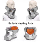 Heated Adjustable Cervical Neck Traction Stretcher and Support