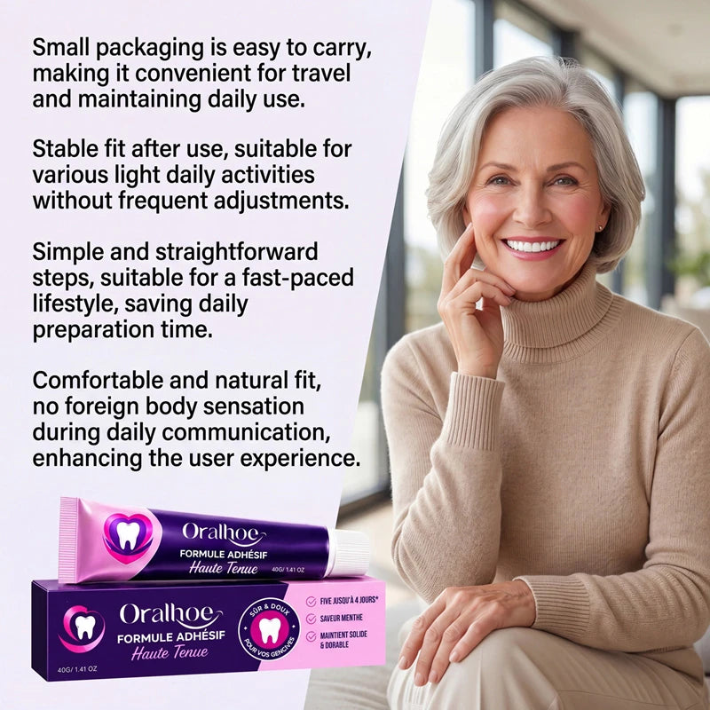 Silicone Denture Adhesive Cushion for Secure Daily Fit - 14