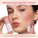 Velvet Matte Lip and Cheek Tint for Natural Makeup Look