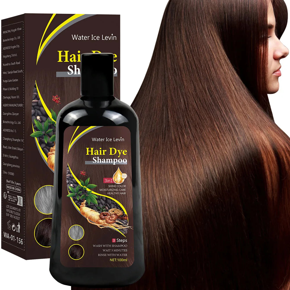 3-in-1 Brown Hair Color Shampoo 100ml