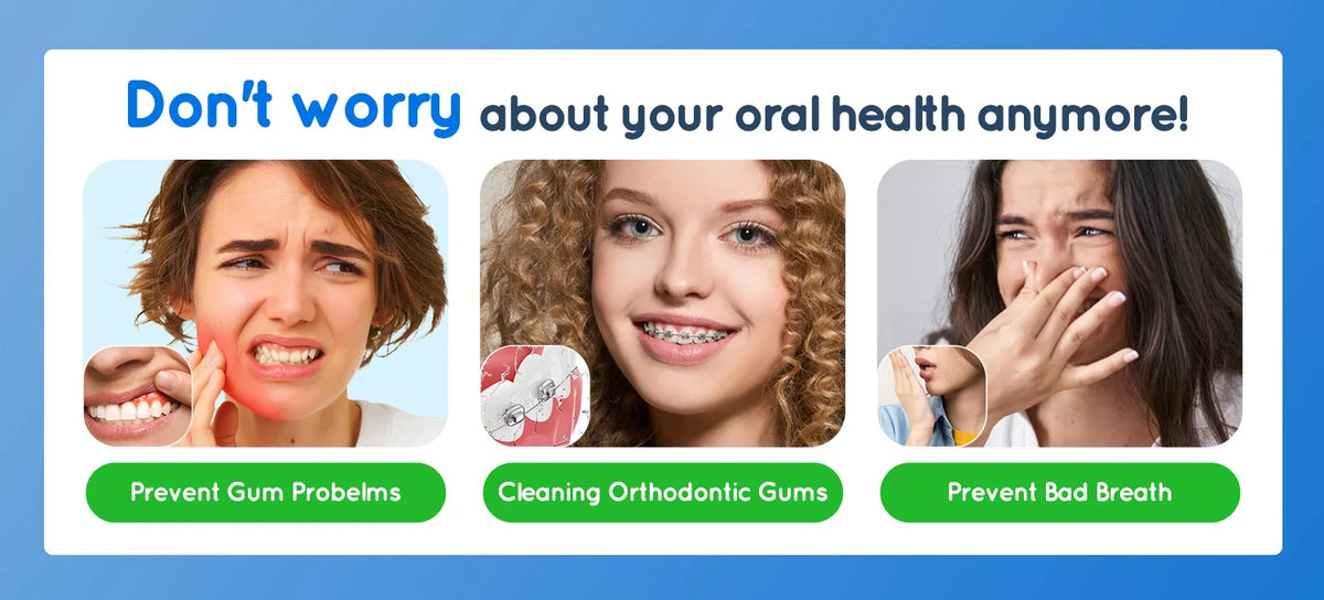 Electric Toothbrush and Water Flosser Oral Care Combo
