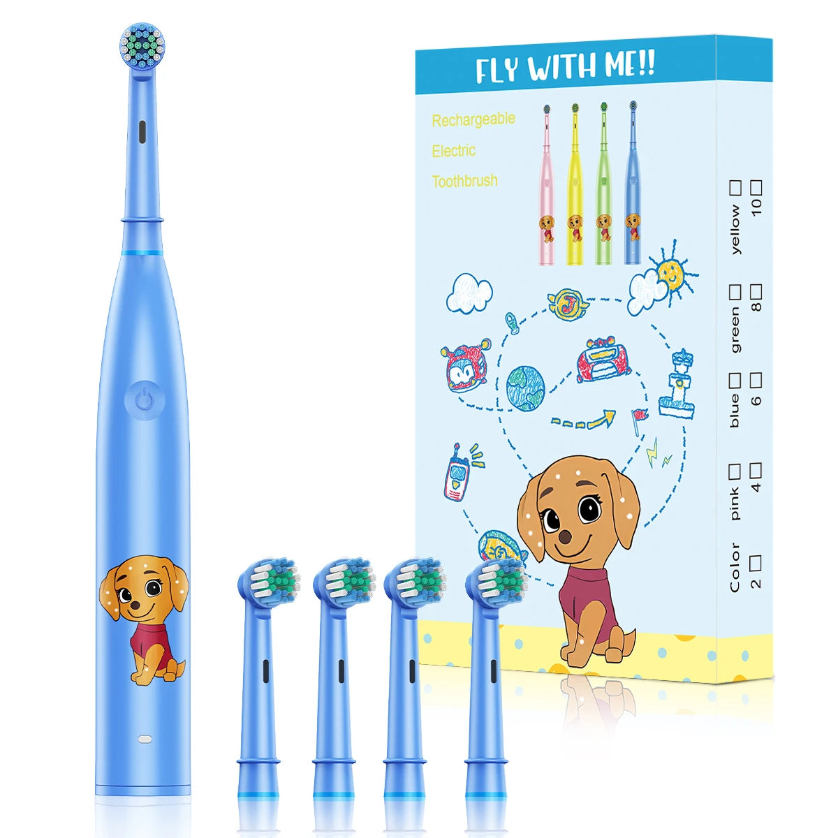 Rechargeable Sonic Electric Toothbrush for Kids - 18