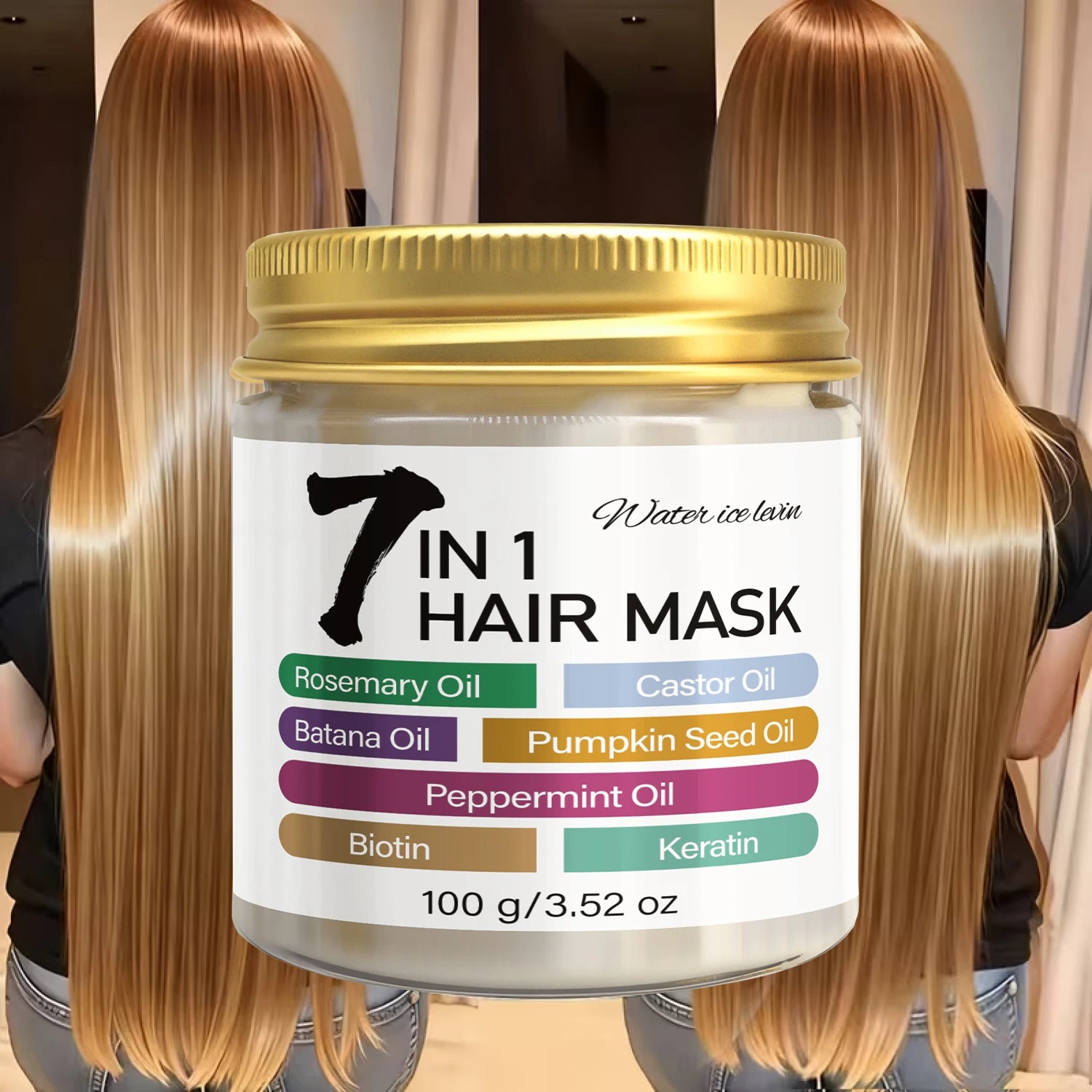 7 in 1 Rosemary Castor and Batana Oil Hair Mask Treatment 100g - 1