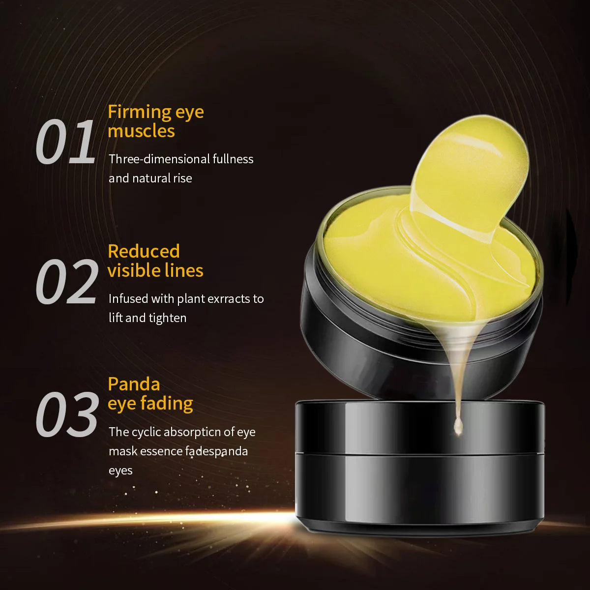 Snail Collagen Eye Mask Moisturizing Gel Pads for Dark Circles