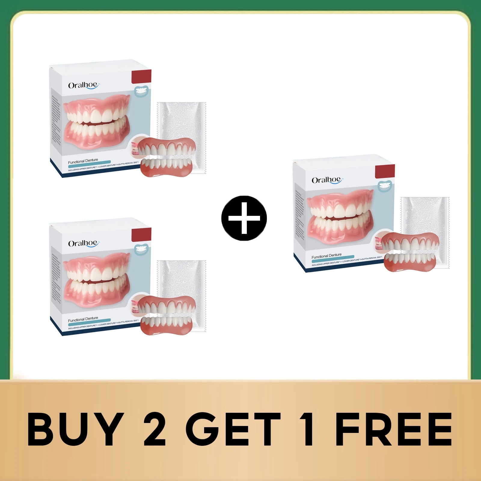 Temporary Silicone Denture Kit for Smile Restoration - 22