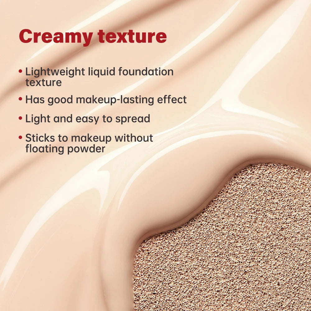 Sunscreen Cushion Foundation for Flawless Semi-Matte Coverage