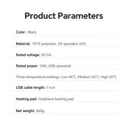 USB Powered Graphene Heated Hooded Shawl for Home and Office